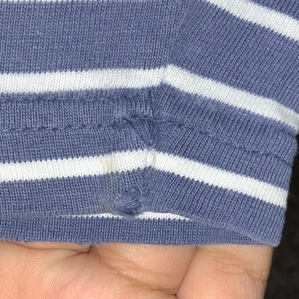 J.Crew Grey Striped Long Sleeve - Picture 4 of 4